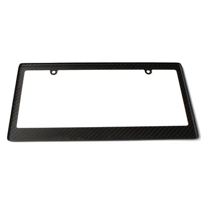 4 Hole Carbon Fiber License Plate Frame Motorcycle Thin US Standard
