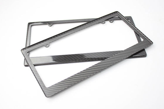 Bmw Audi Carbon Fiber License Plate Frame Slim Line  Car License Plate Holder