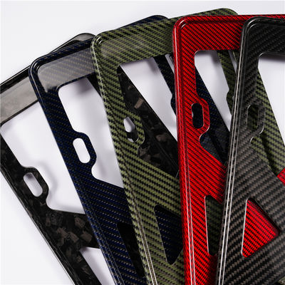 3K Twill Carbon Fiber Car Carbon Fiber License Plate Holder Carbon Fiber Number Plate