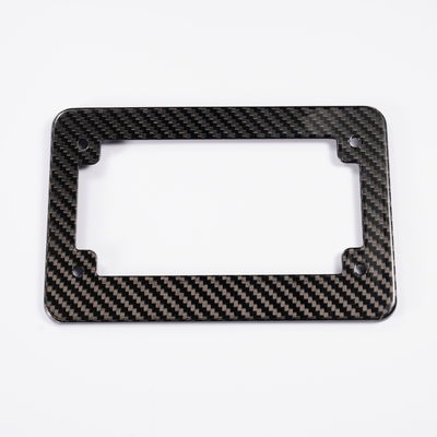 Blue Carbon Fiber License Plate Frame Carbon Fibre Car Plate Holder For USA Canada Cars