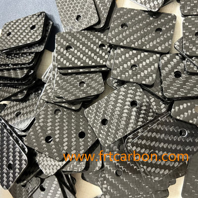 Carbon Fiber Machining Service Business Card Print CNC Cutting Frames Part For RC Car Shin Card