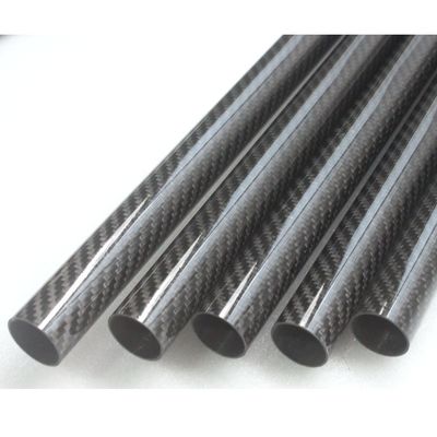 3 4&quot; 3 8&quot; 3k Carbon Fiber Tube 10mm 12mm 15mm 18mm  22mm 30mm 40mm 50mm