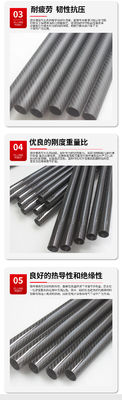 7mm 8mm Od Carbon Fiber Tube Frame White