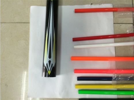 5 16&quot; 5 8&quot; 7 8&quot; Red White Blue Yellow Carbon Fiber Bicycle Tubes FRT