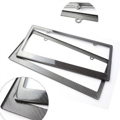 100 Carbon Fiber License Plate Frame With Cover